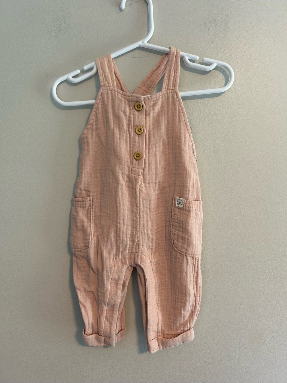 Little planet organics by carters 3m pink pants overalls